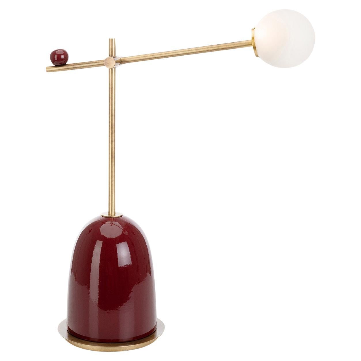 Pins Burgundy Table Lamp by Marioni