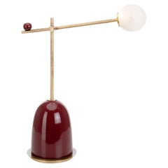 Pins Burgundy Table Lamp by Marioni