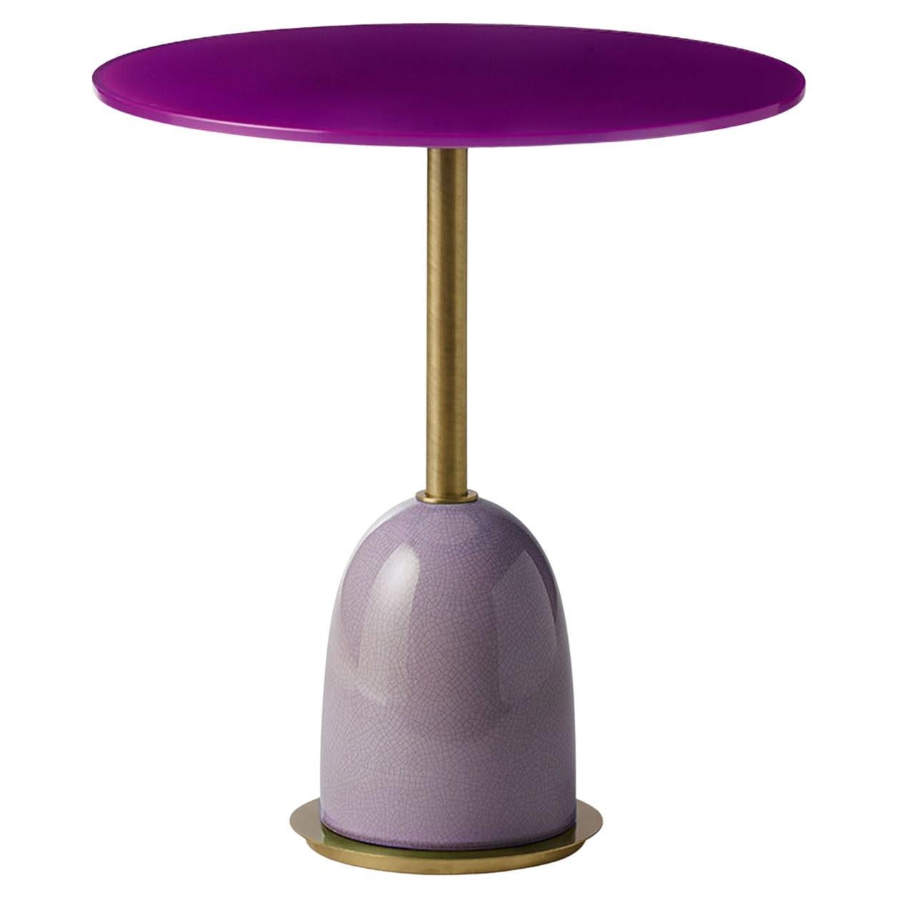 Pins Medium Purple Side Table For Sale