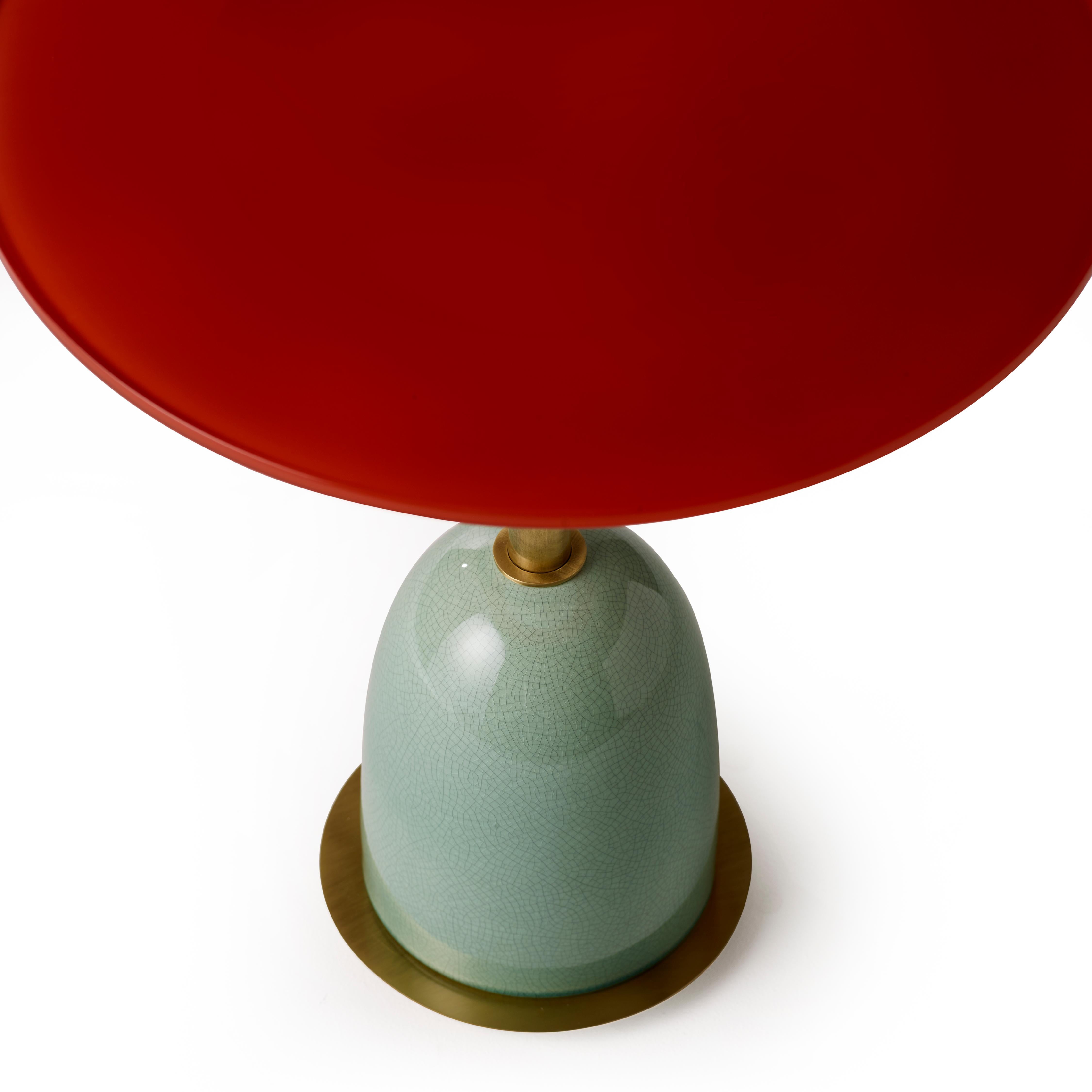 Italian Pins Round Side Table with Spheres by Marioni For Sale
