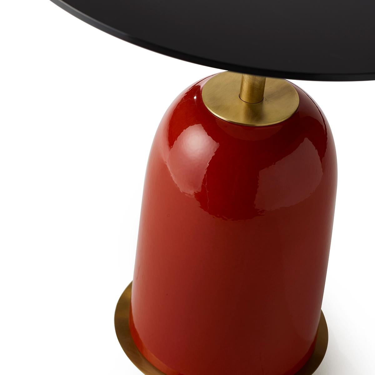 Pins Round Side Table with Spheres by Marioni In New Condition For Sale In Geneve, CH