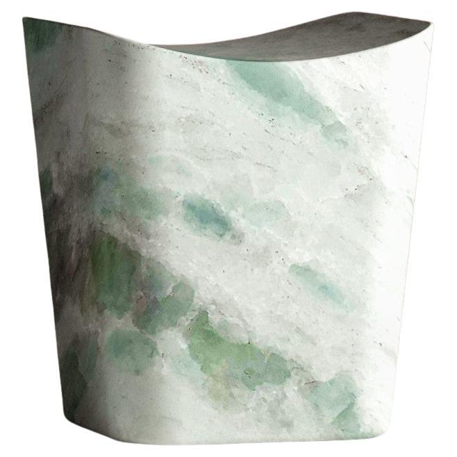 Pinta Verde Cono Stool by Marmi Serafini For Sale