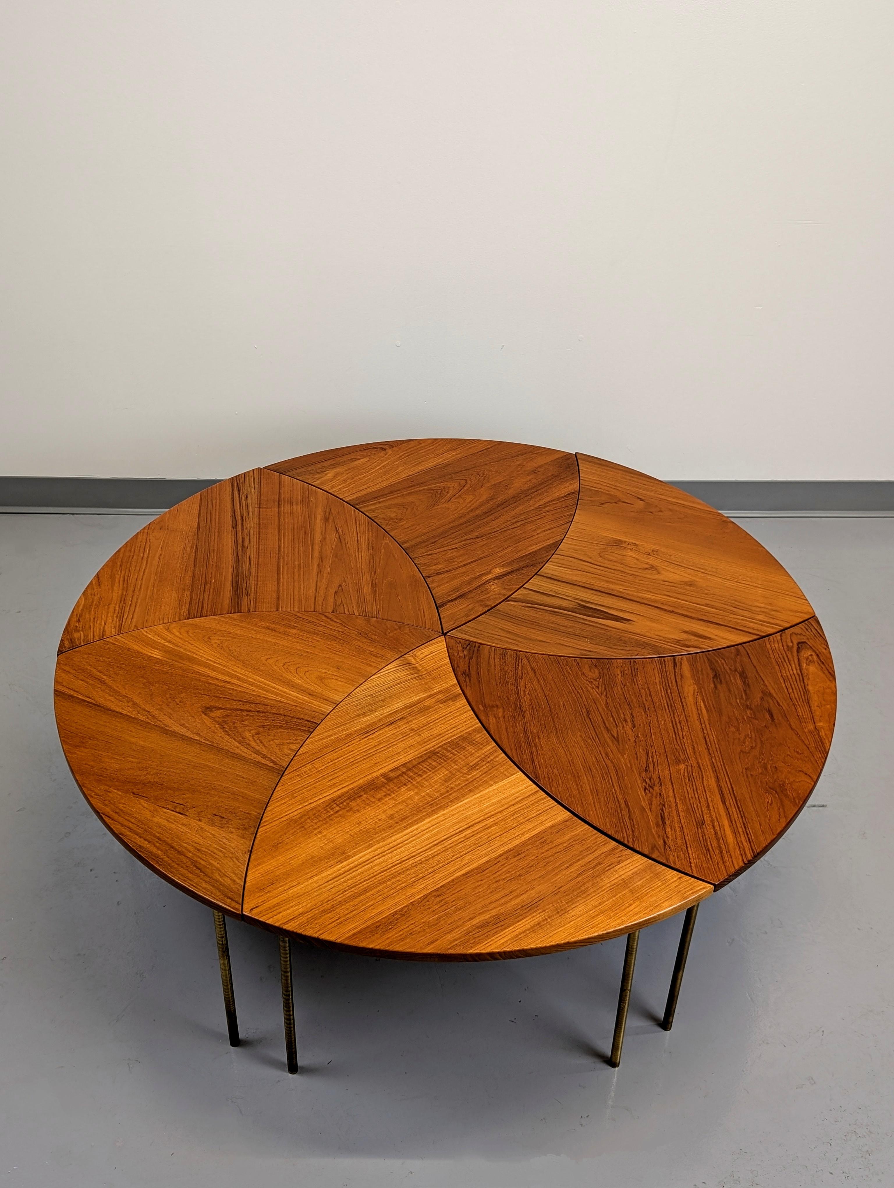 Placcato Tavolino in teak 