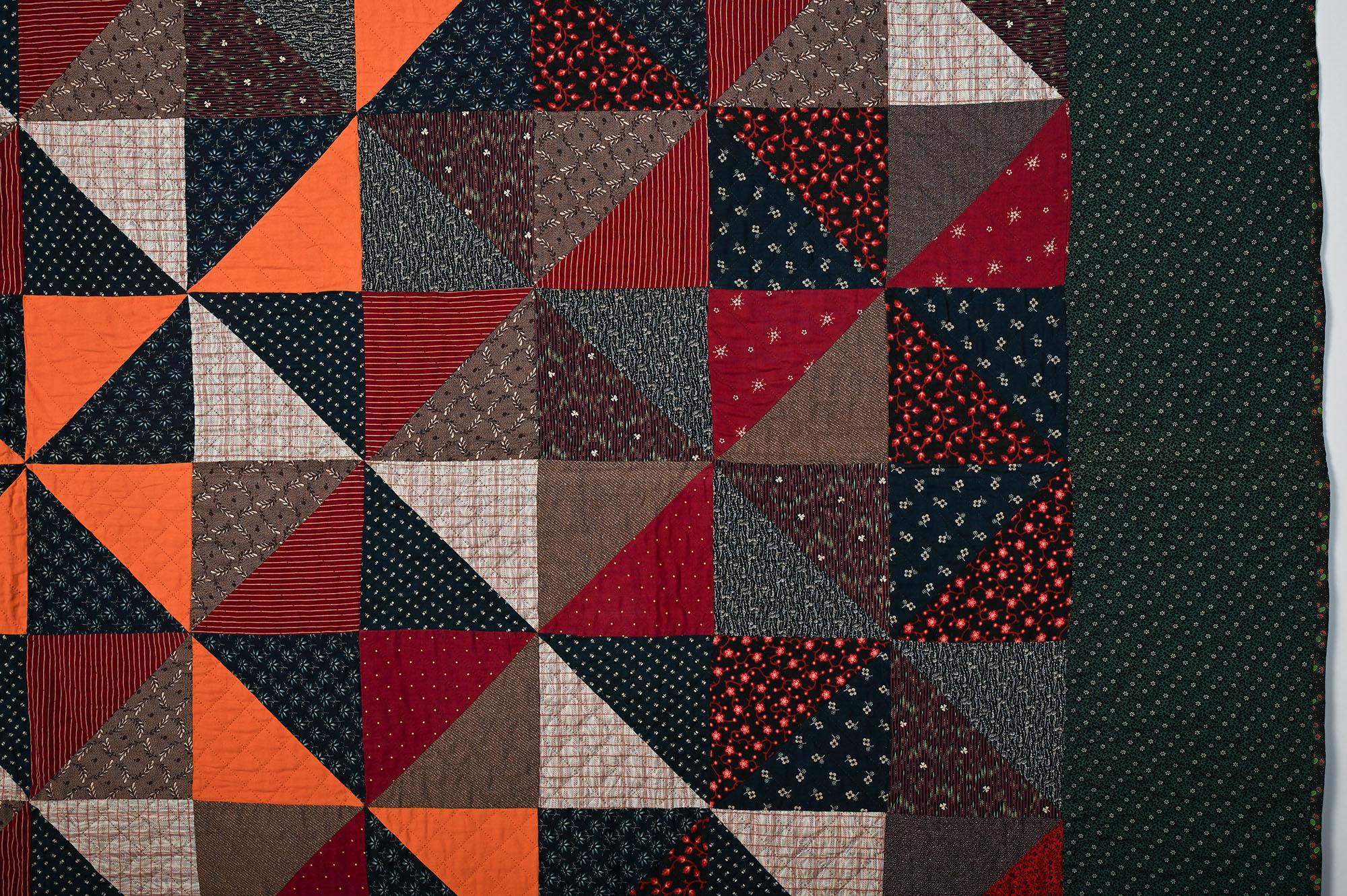 Variation Pinwheels Steppdecke (amerikanisch) im Angebot