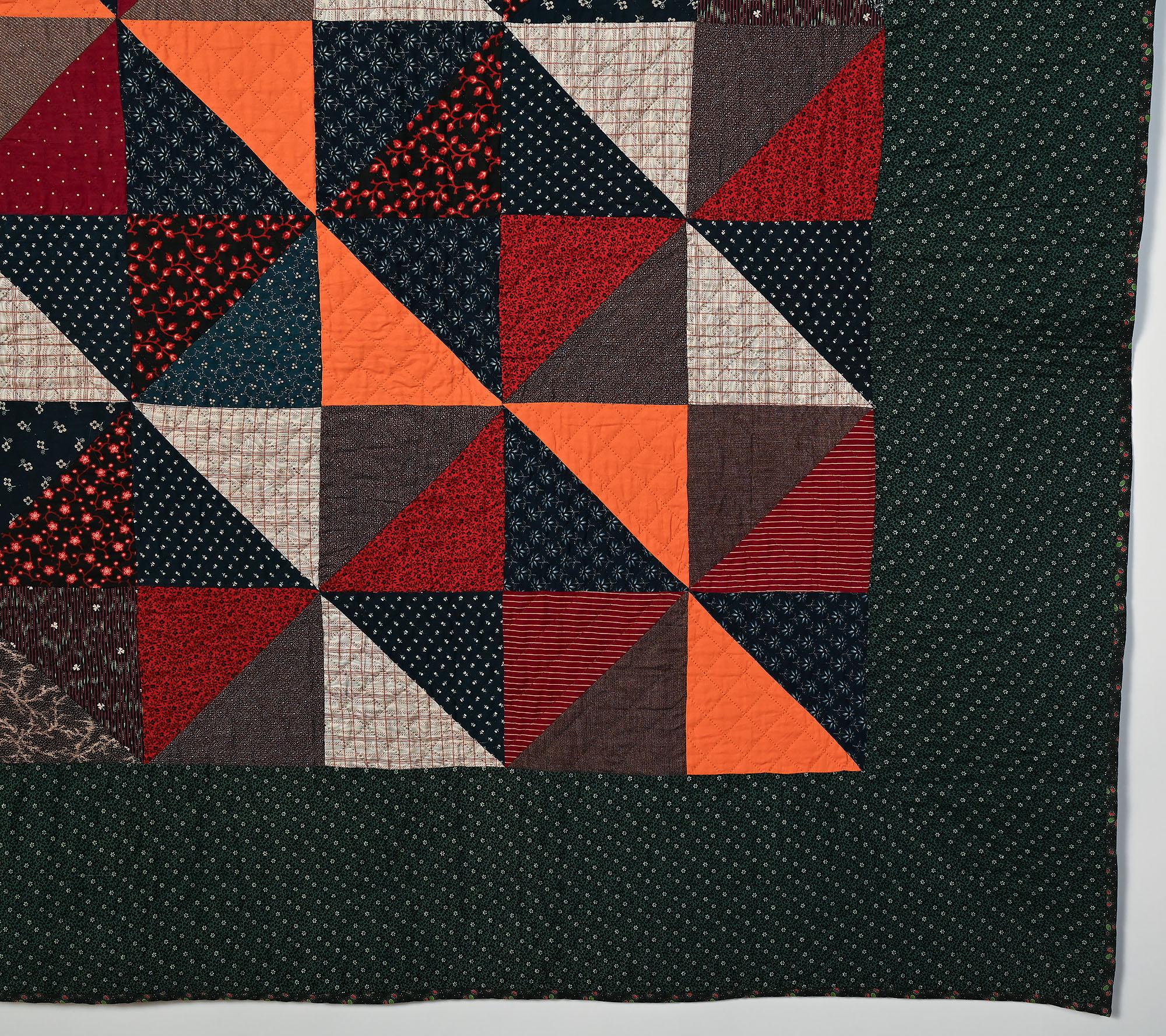 Variation Pinwheels Steppdecke im Zustand „Hervorragend“ im Angebot in Darnestown, MD