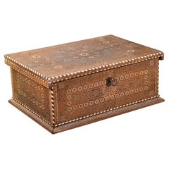 Antique Pinyonet or "Rice Grain" Marquetry Chest, Spain, 16th Century and Later