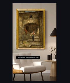 Pio Joris XIX Century Period Italian Certified Painting