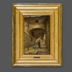 Pio Joris XIX Century Period Italian Certified Painting