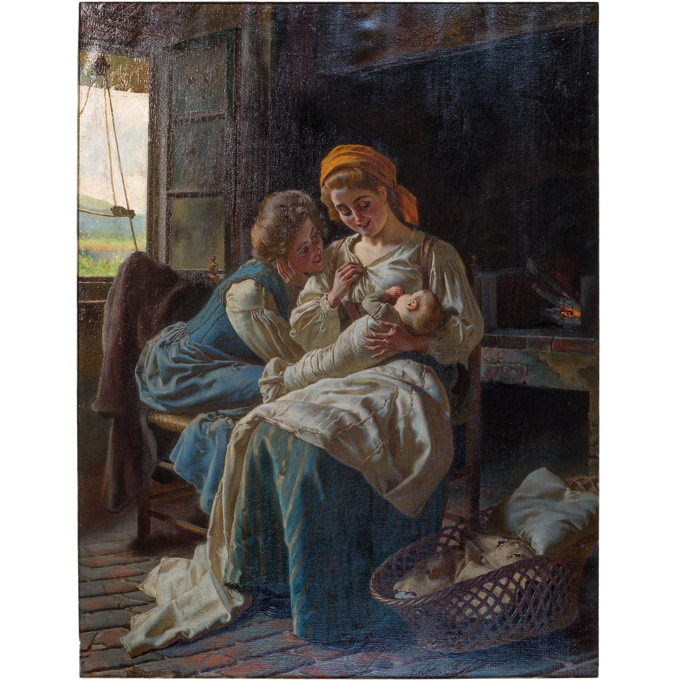 mother and child painting