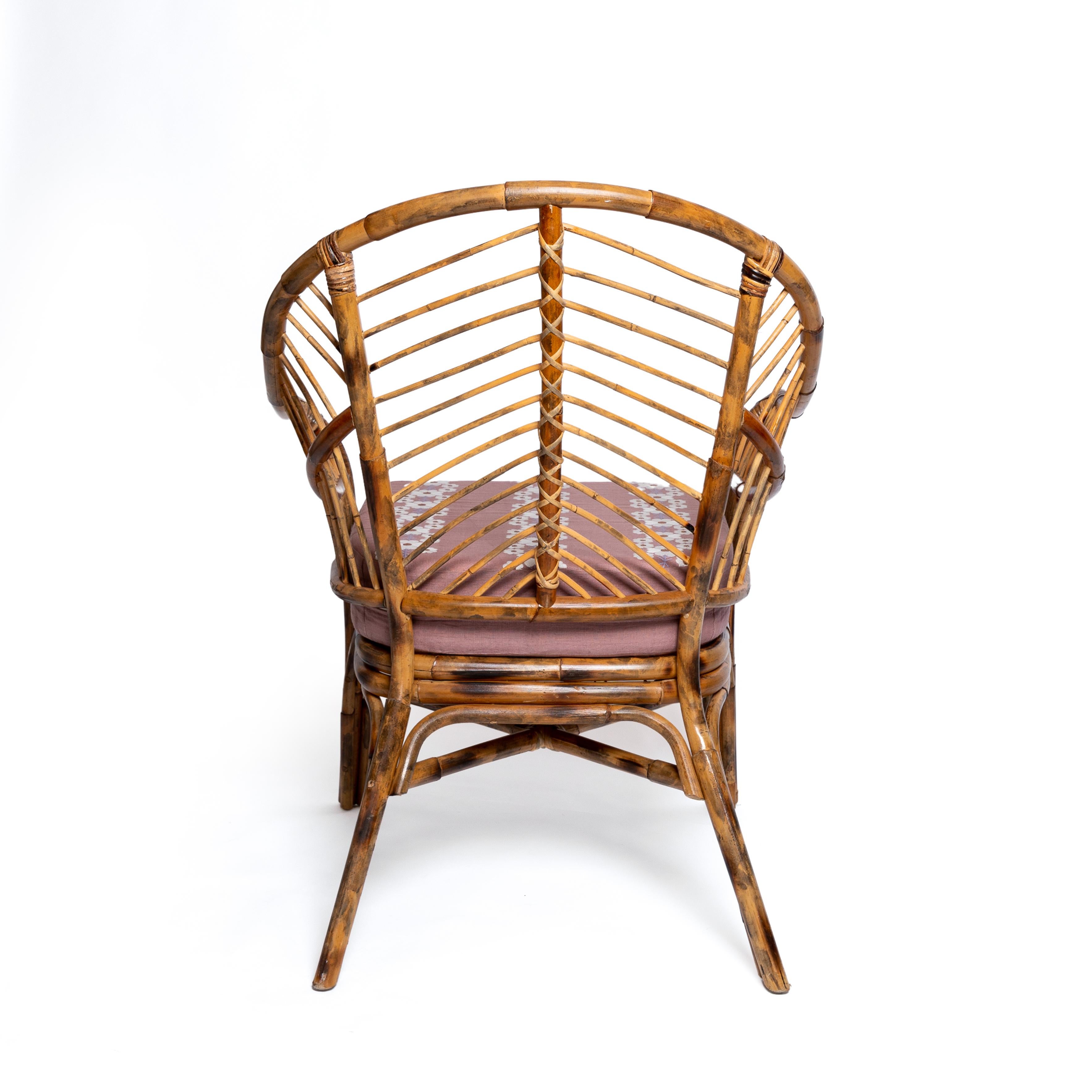Piolo Bamboo Chair in Natural Honey Rattan, Modern furniture by Louise Roe 5