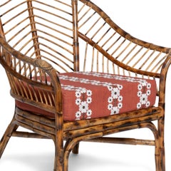 Piolo Bamboo Chair in Natural Honey Rattan, Modern furniture by Louise Roe