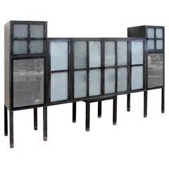 Piombo Cabinet, bar ou centre de divertissement Par Leon Rosen pour Pace, 1983