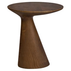 Pion Side Table, Dark Oak, Contemporary Wooden Side Table, Organic Modern