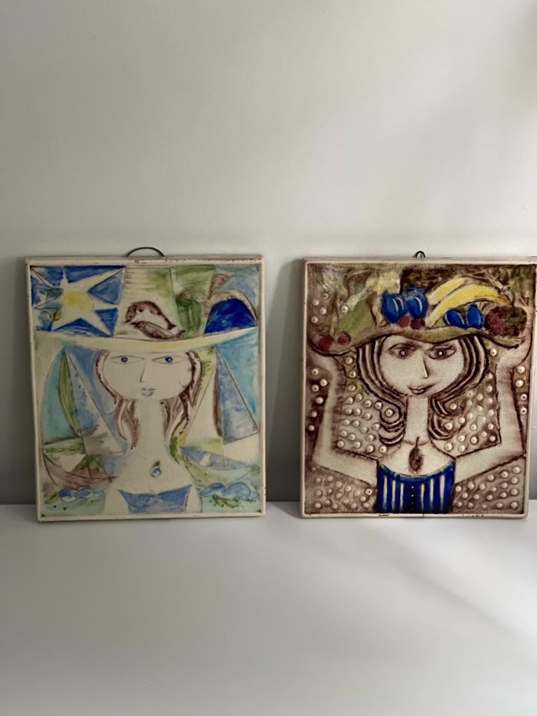 Piotr Baro Knabstrup Denmark Plaques, Set of Four 1950's at 1stDibs