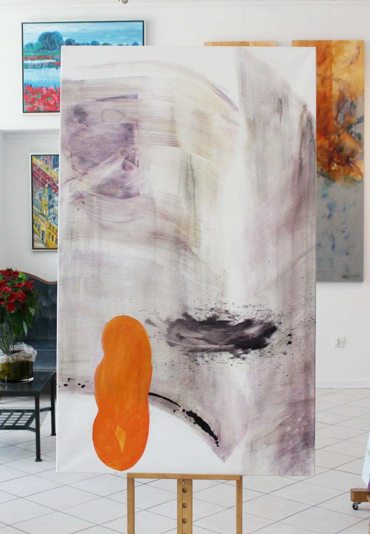 Peinture à l'huile abstraite contemporaine « Lately forever » ( Dernièrement pour toujours), XXIe siècle - Painting de Piotr Butkiewicz