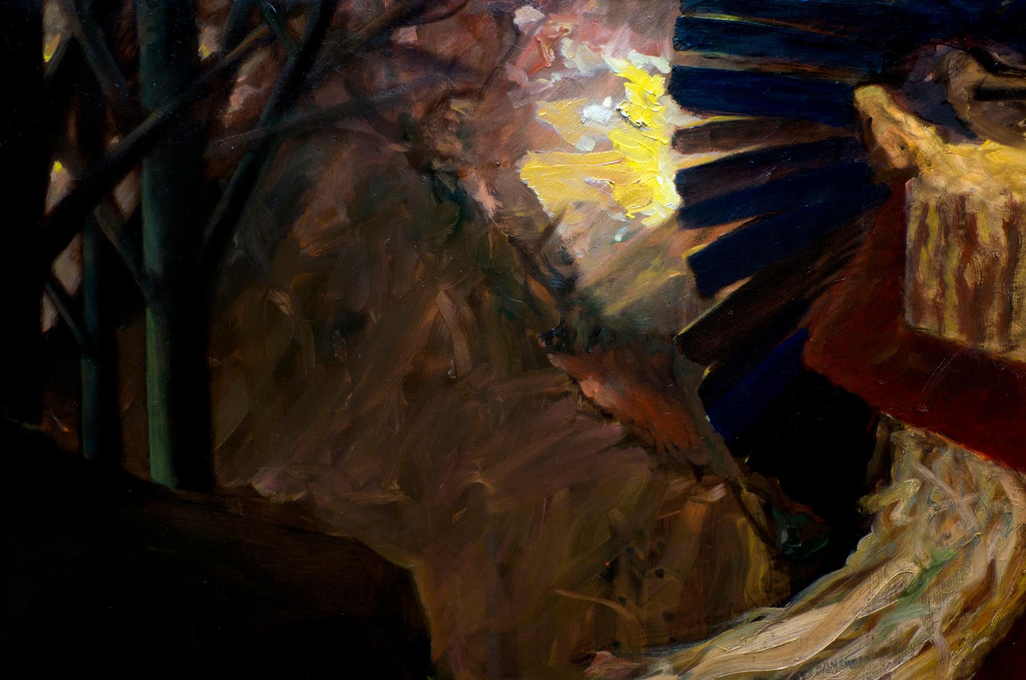He Lost His Mind For Some Meanest - Large Format Oil Painting,  Existentialism 5