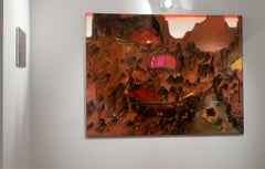 Hola en el Valle  - (Pintura al óleo de gran formato)  Existencialismo