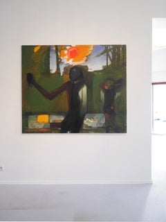 ¿Qué nos ha pasado? - Pintura al óleo figurativa moderna de gran formato