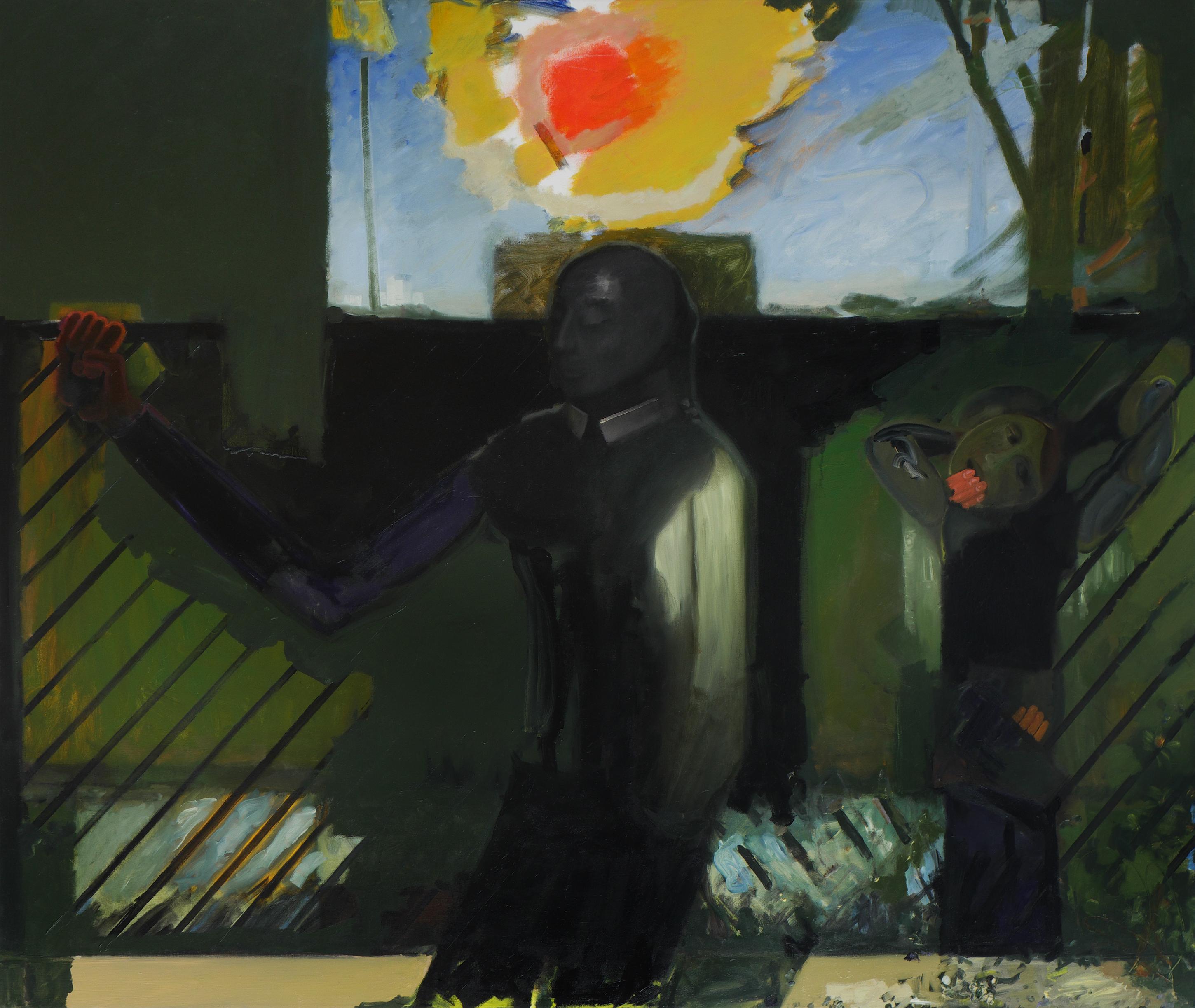 Landscape Painting Piotr Kotlicki - Que se passe-t-il pour nous ? - Peinture à l'huile figurative moderne de grand format