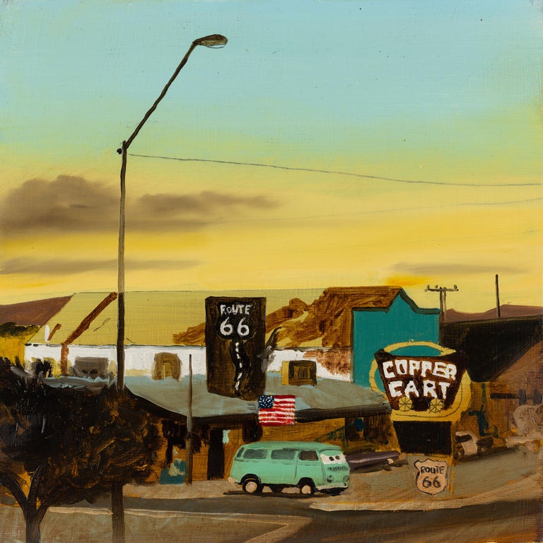 Piotr Szczur IN THE EVENING Expressive, Colourful USA Landscape Oil