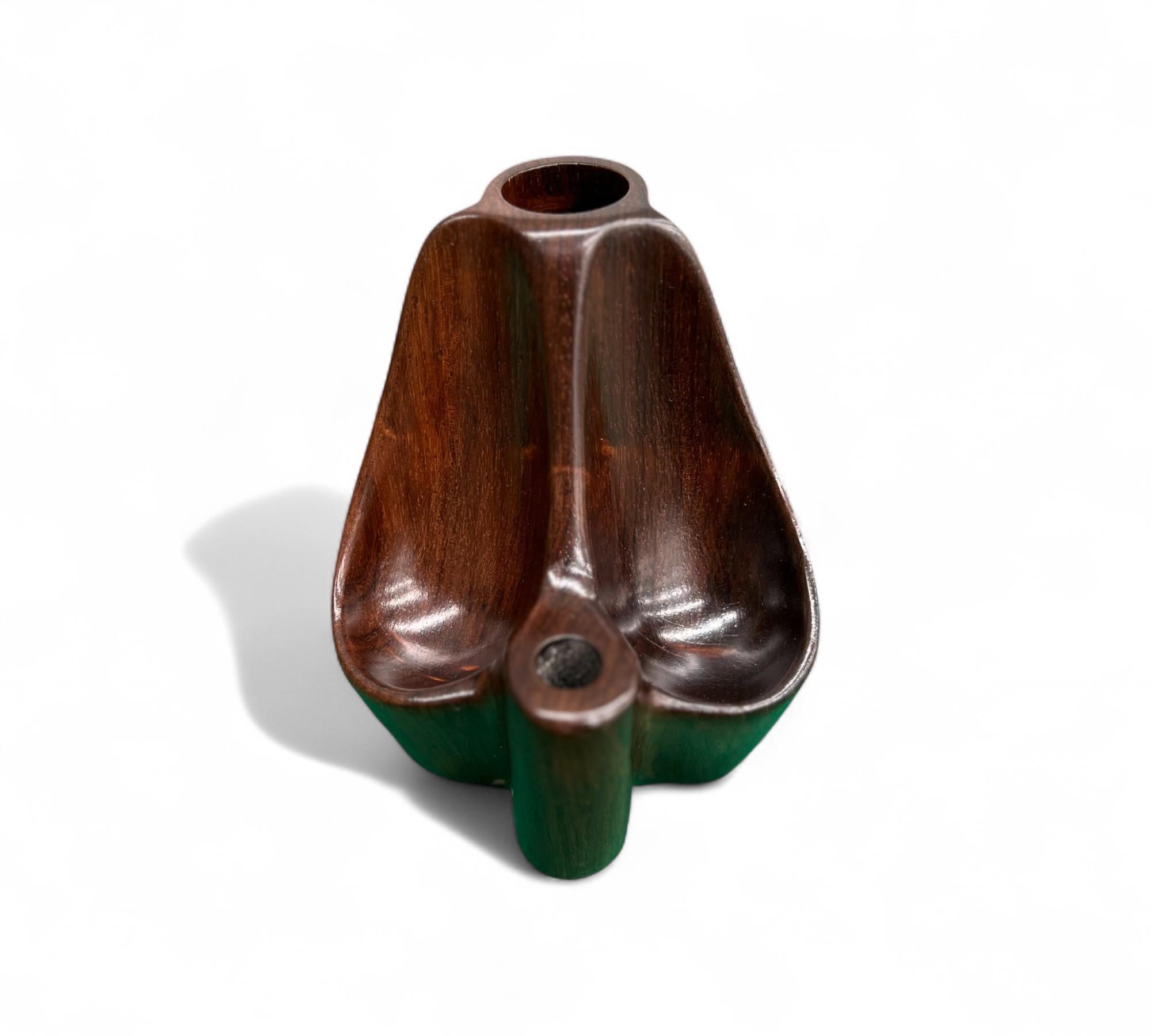Mid-Century Modern Porte-pipes en bois dur de Jean Gillon, années 1960 en vente