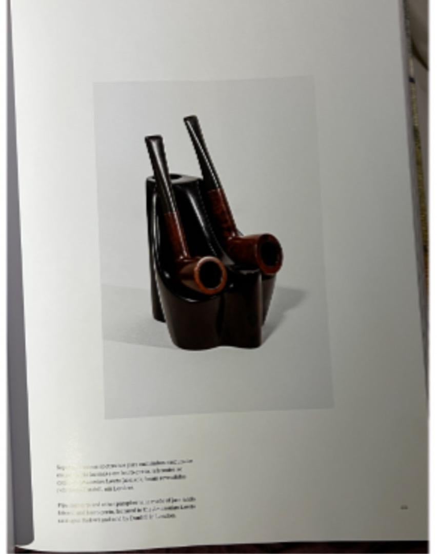 Mid-20th Century Pipe Holder in Hardwood by Jean Gillon, 1960s  For Sale