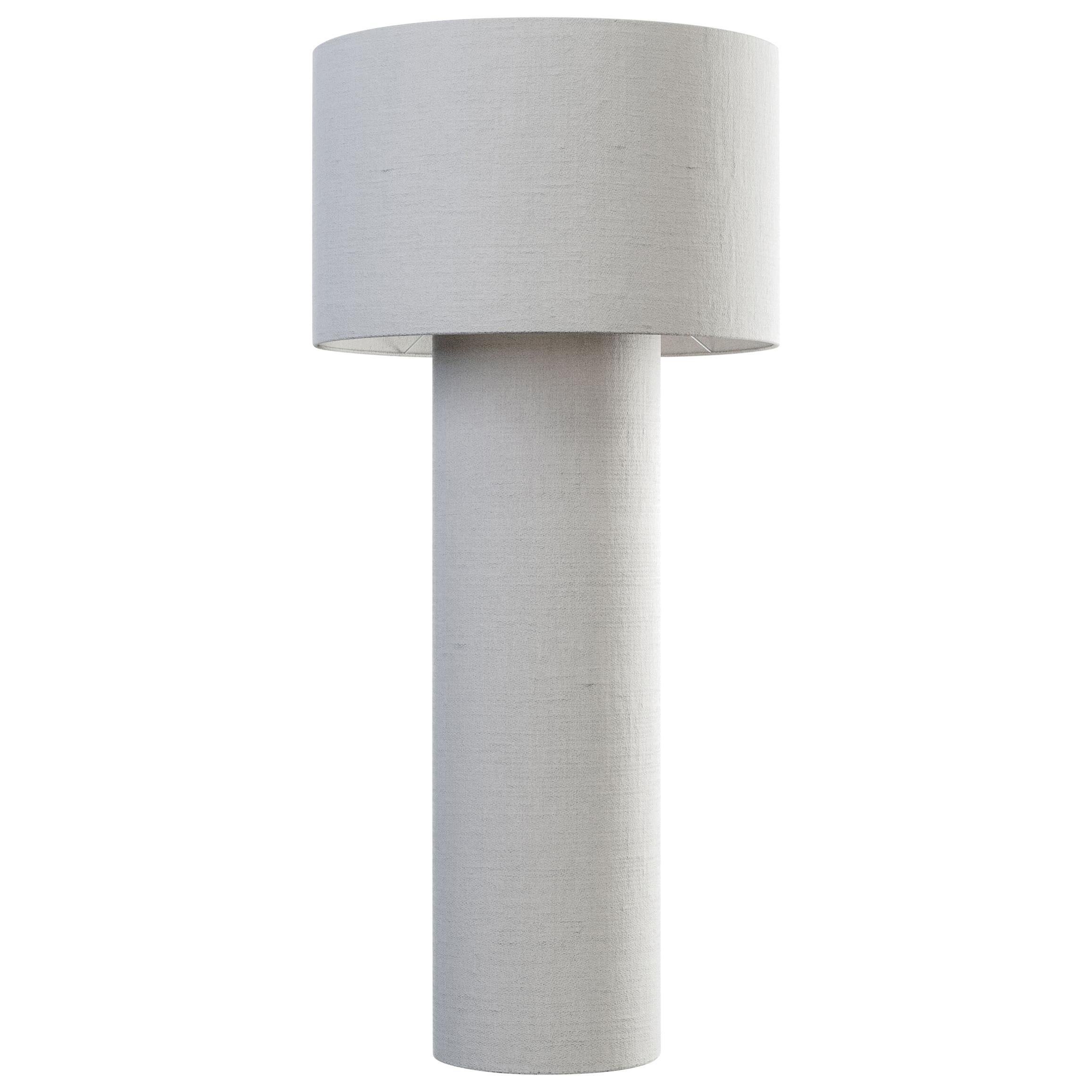 Pipe Medium Floor Lamp in White Diffuser by Diesel Living