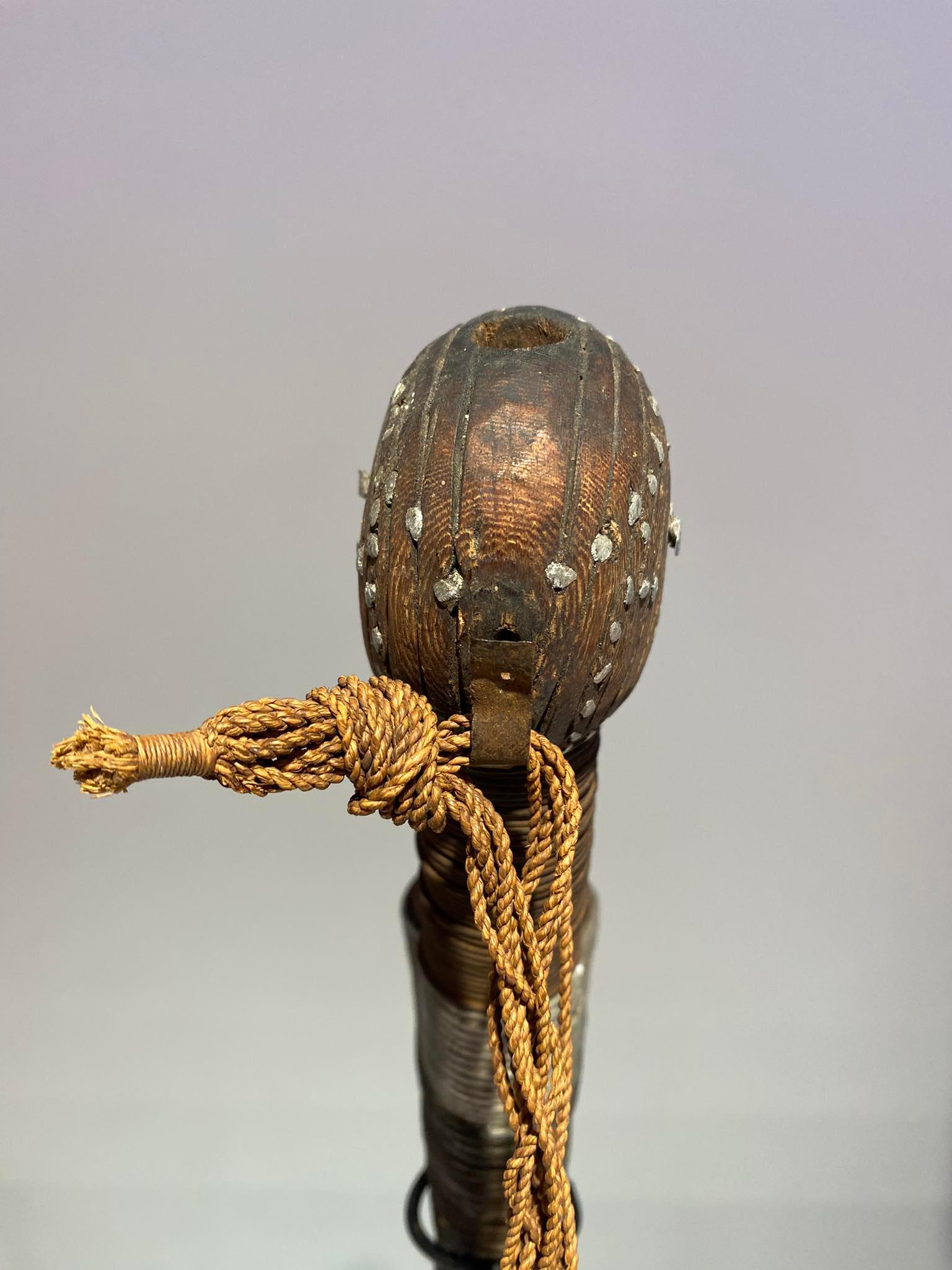 Wood Pipe Ngbaka / Mbanza / Ngbandi / Ngombe / Banda Tribe Congo Ubangi Africa ca1880 For Sale