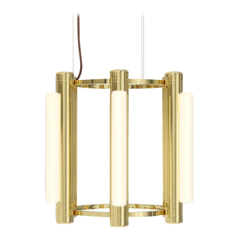 Brushed Brass with Clear Glass Shade Industrial Modern Lighting Fixture Light Society LS-C237-BB-CL Montreal Hanging Pendant 