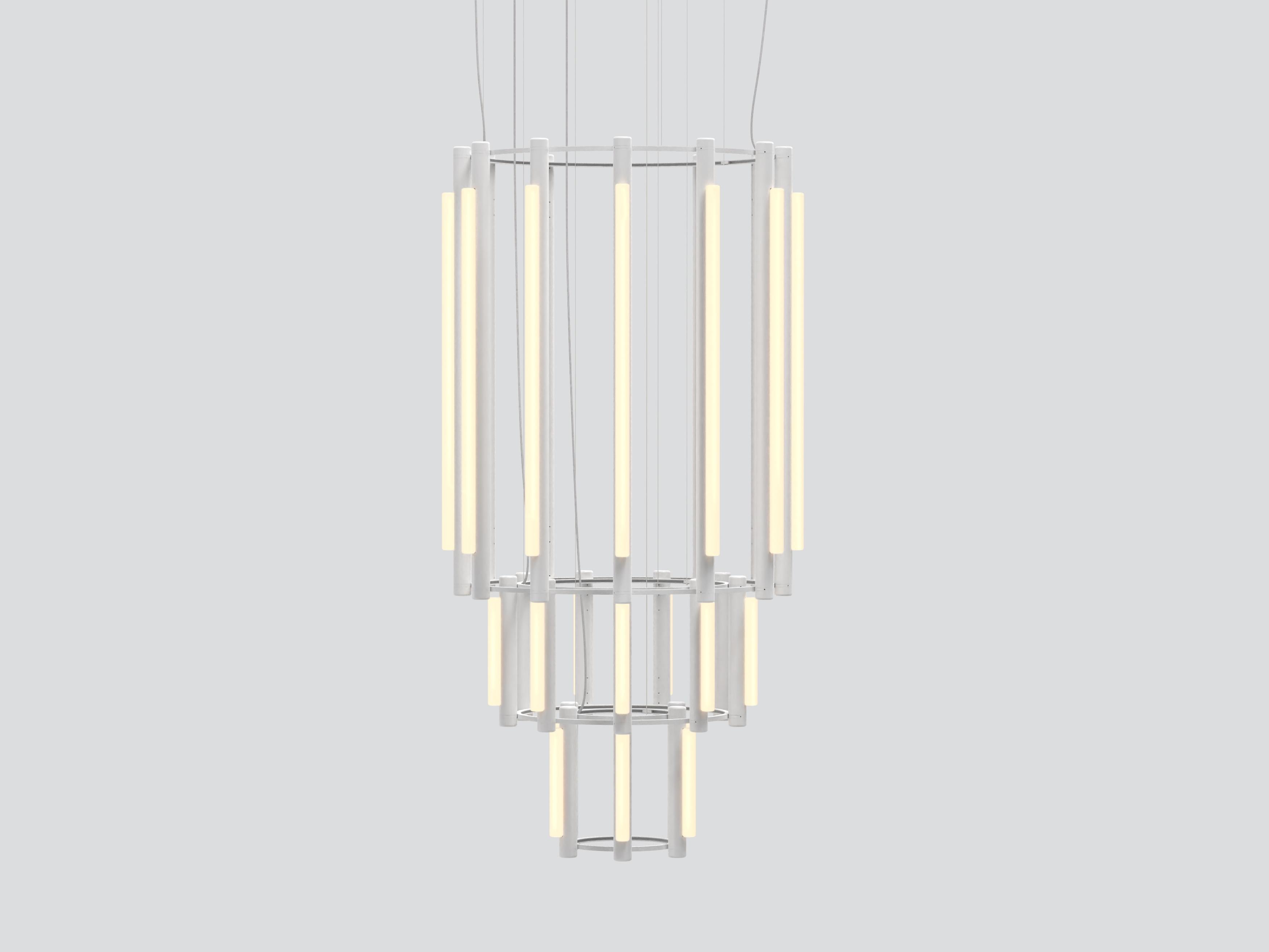 Lustre Pipeline 11 - Pendentif de Caine Heintzman pour Andlight, en laiton Neuf - En vente à Paris, IDF