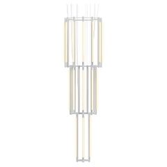 'Pipeline Chandelier 12 - Pendant' by Caine Heintzman for Andlight, White