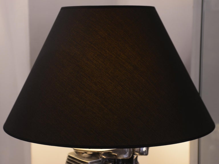 Contemporary Piper Cylinder Table Lamp For Sale