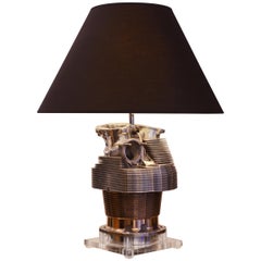 Used Piper Cylinder Table Lamp