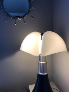 Pipistrello Table Lamp Black by Gae Aulenti for Martinelli Luce-LED System, 1965