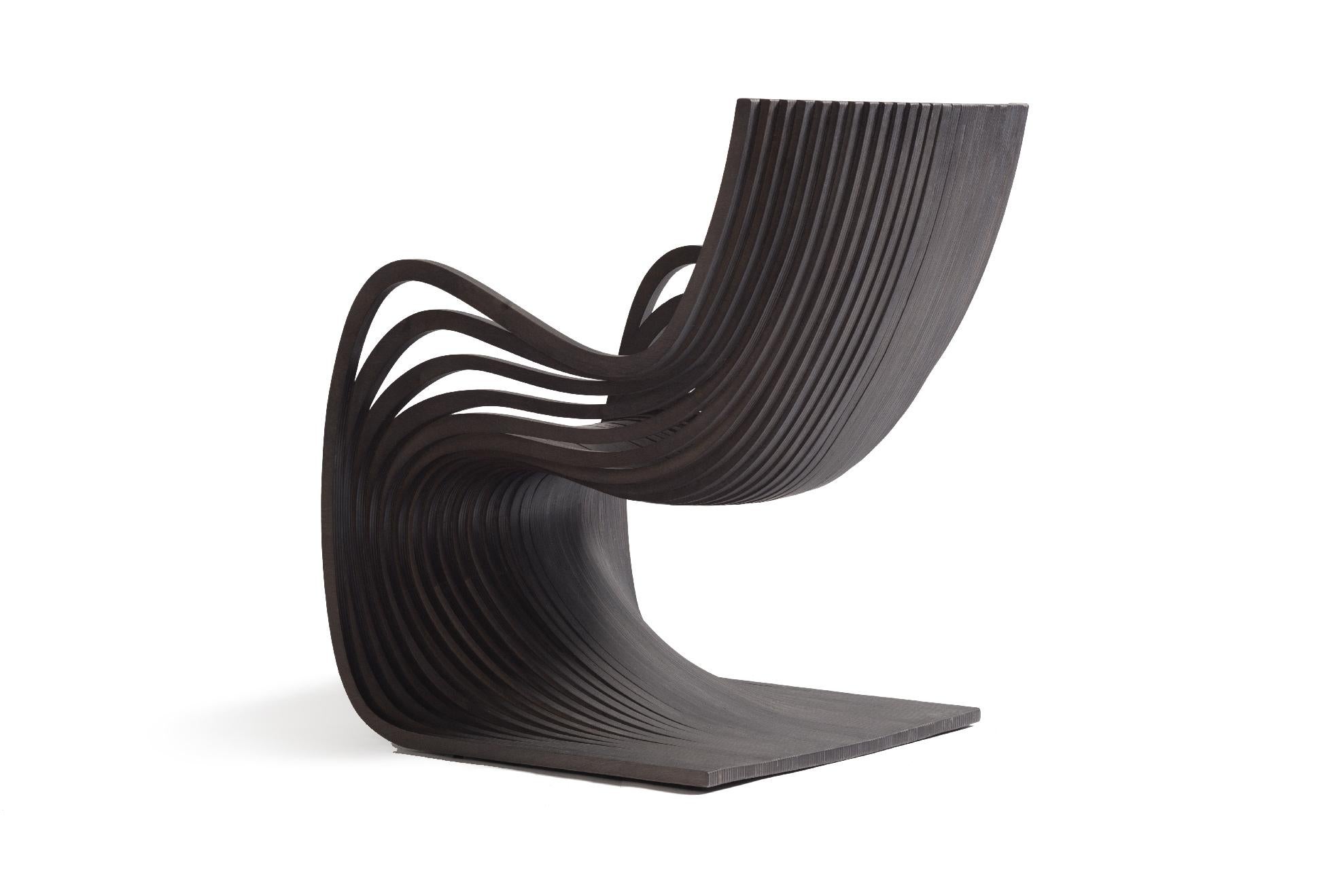Laminé Chaise Pipo de Piegatto, une chaise sculpturale contemporaine en vente