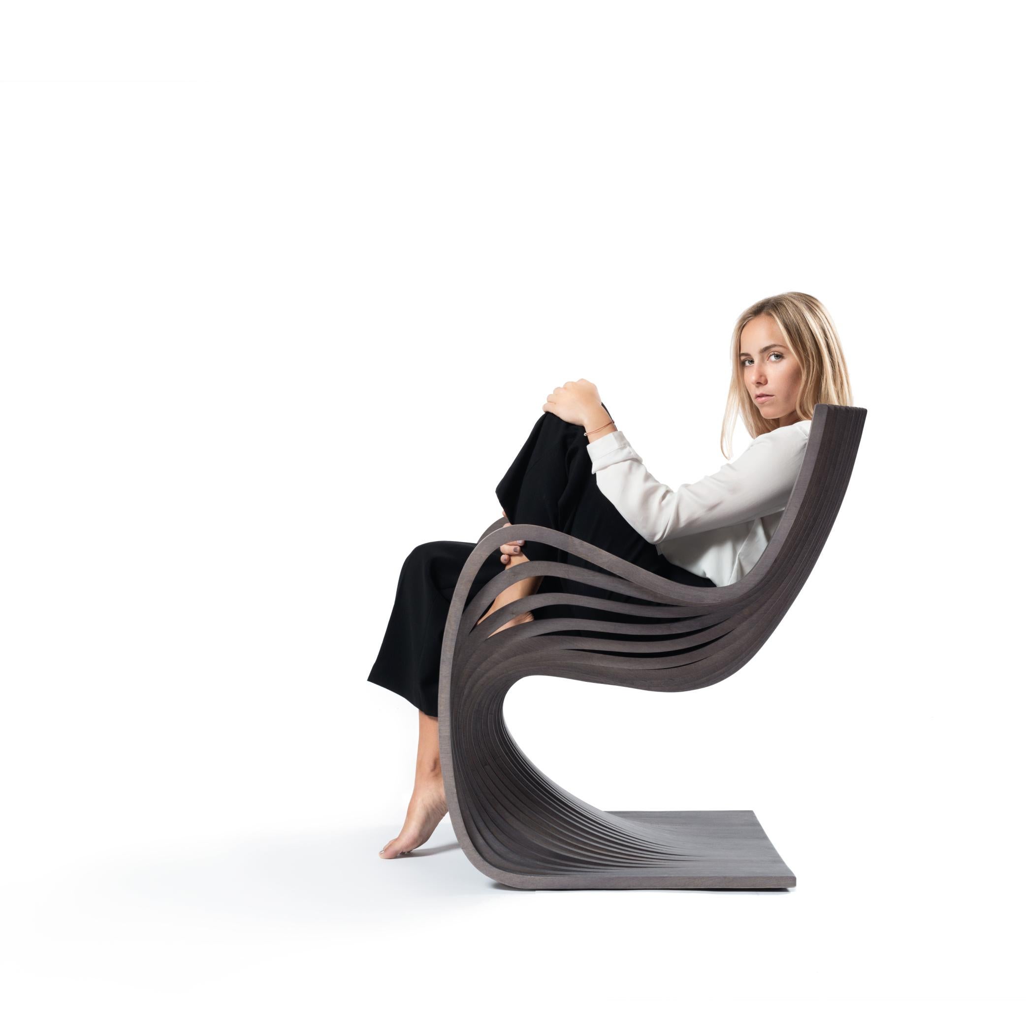 XXIe siècle et contemporain Chaise Pipo de Piegatto, une chaise sculpturale contemporaine en vente