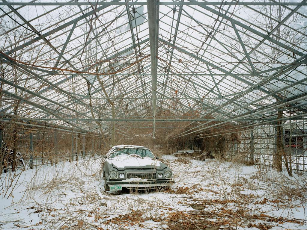Pipo Nguyen-Duy Landscape Photograph - Untitled (Car Snow, 01.2005)