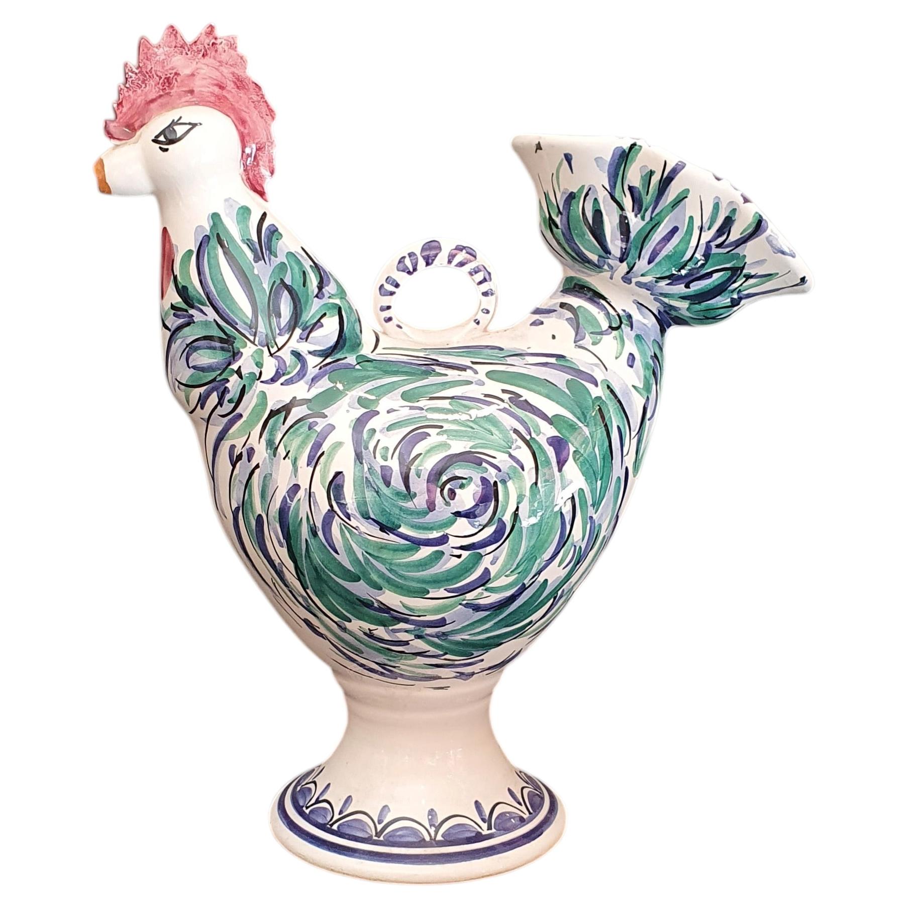 Pipo or búcaroo made of enameled or glazed ceramic, Granada ceramic in the shape For Sale