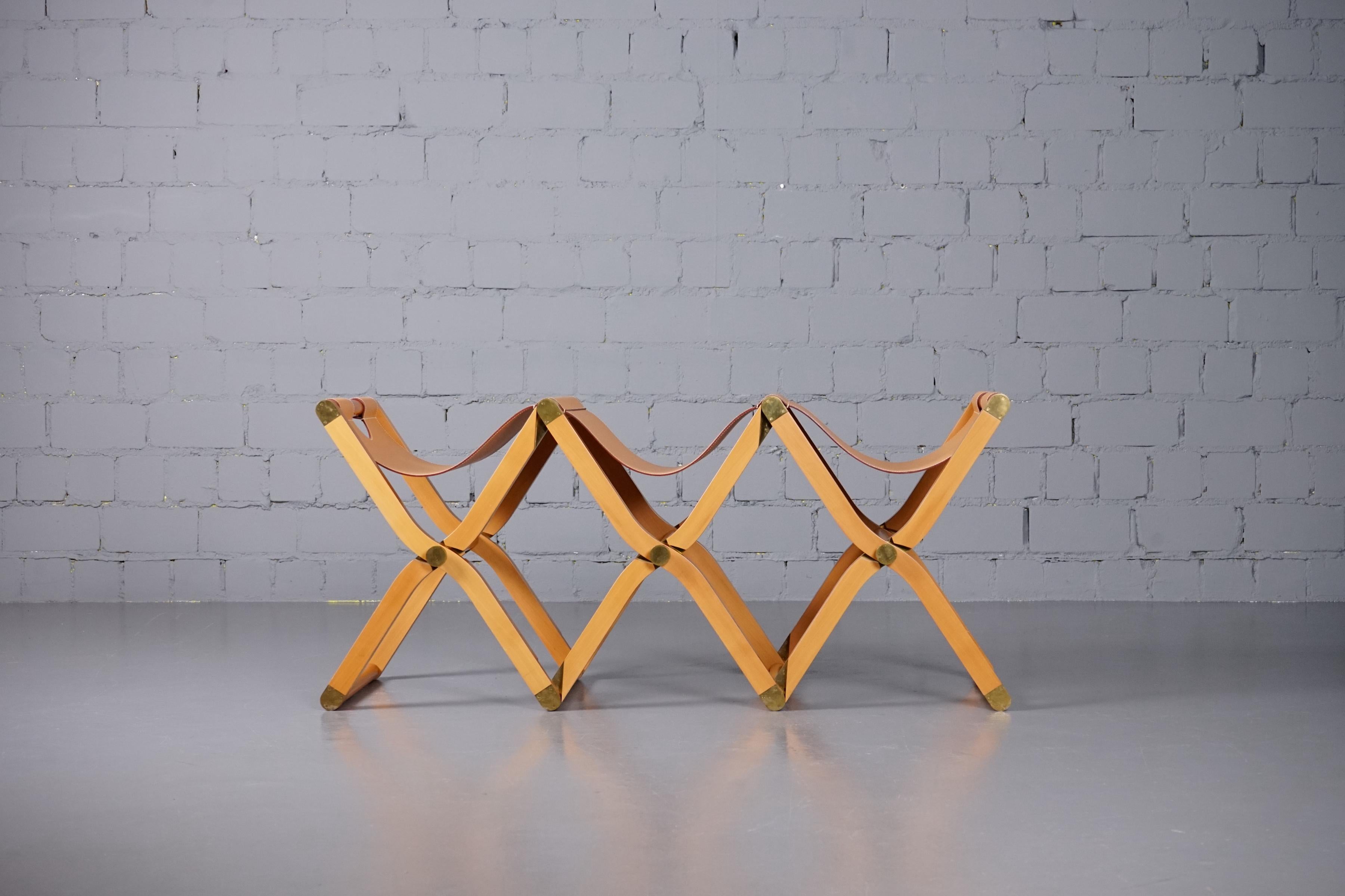 Pippa Folding Bench von Rena Dumas für Hermès Paris (Ende des 20. Jahrhunderts) im Angebot