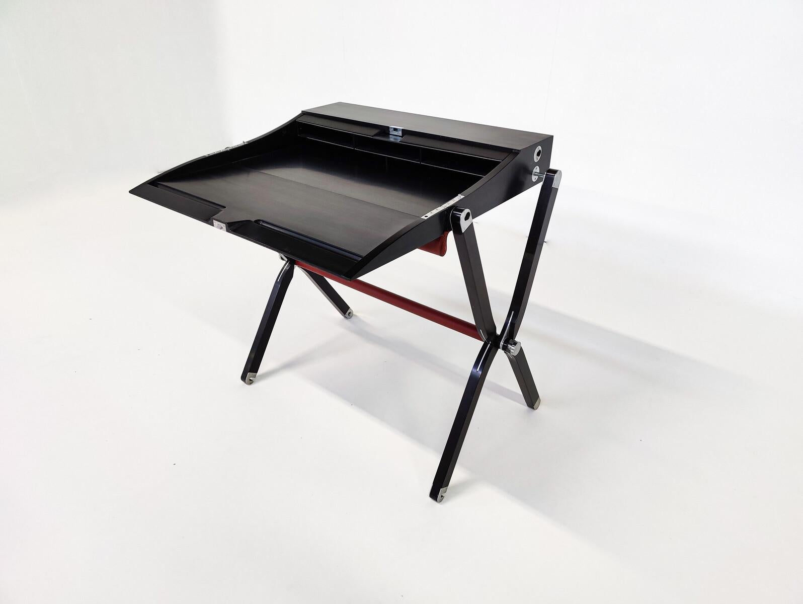 Leather Pippa Folding Desk by Rena Dumas and Peter Coles for Hermes, 1980s