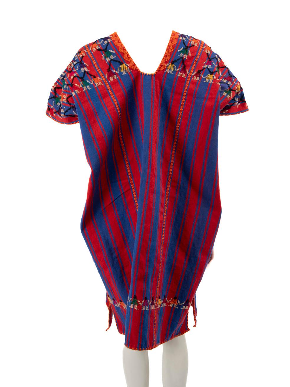Red Pippa Holt Striped Sleeveless Kaftan Dress Size S