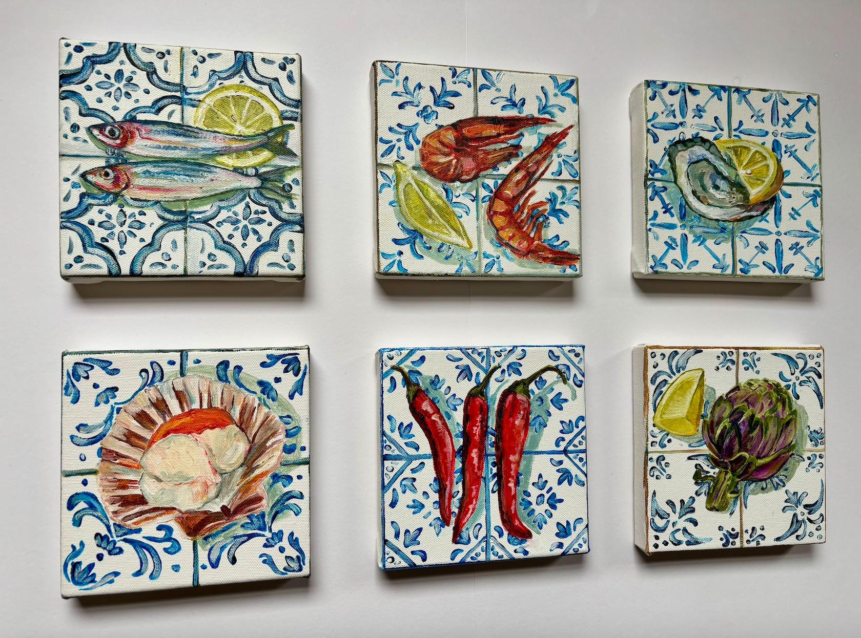 MINI Tile Series - Painting by Pippa Smith