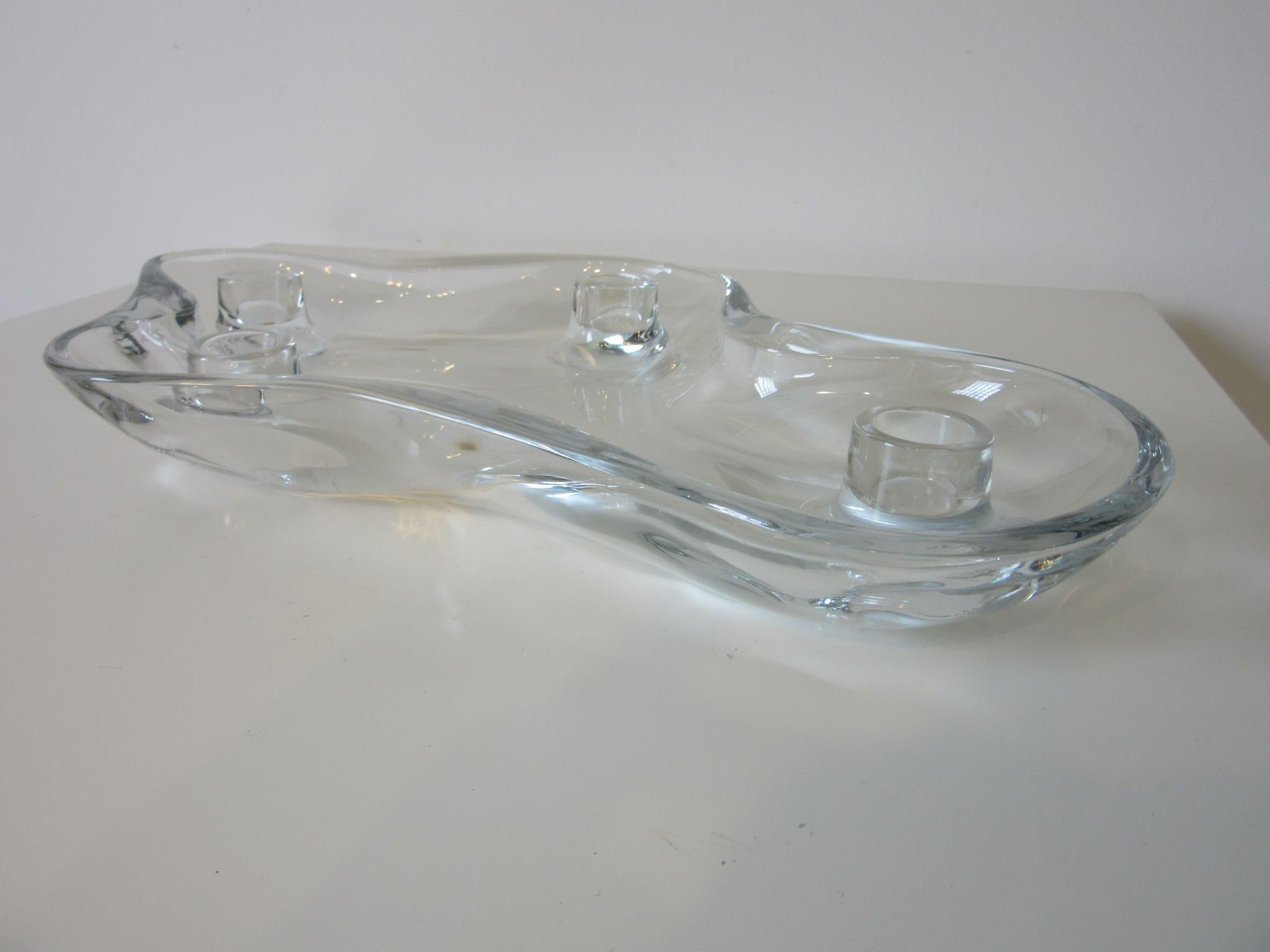 American Pipsan Saarinen Flower Floater/ Candle Holder by US Glass Co.