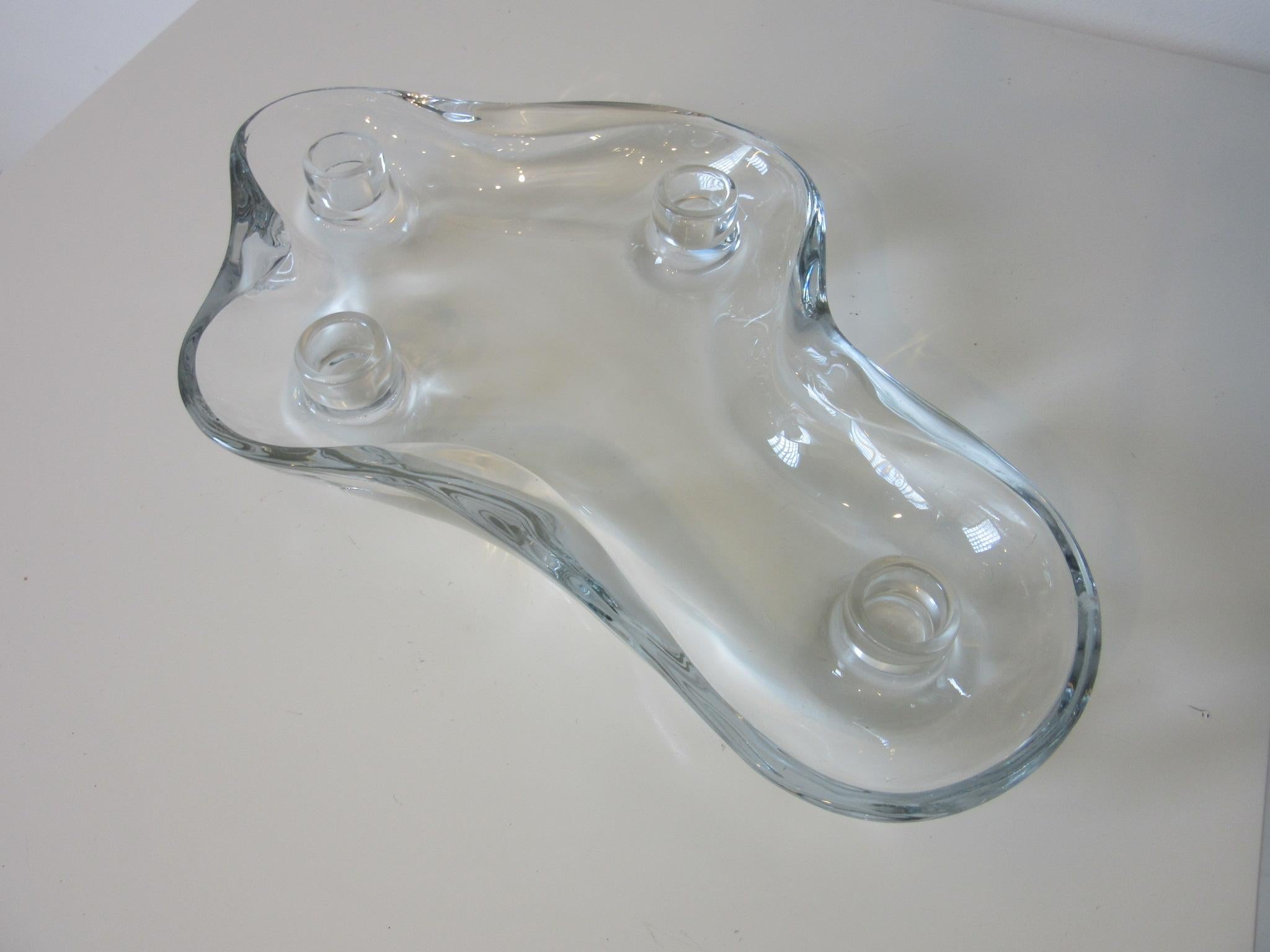 Pipsan Saarinen Flower Floater/ Candle Holder by US Glass Co. In Good Condition In Cincinnati, OH