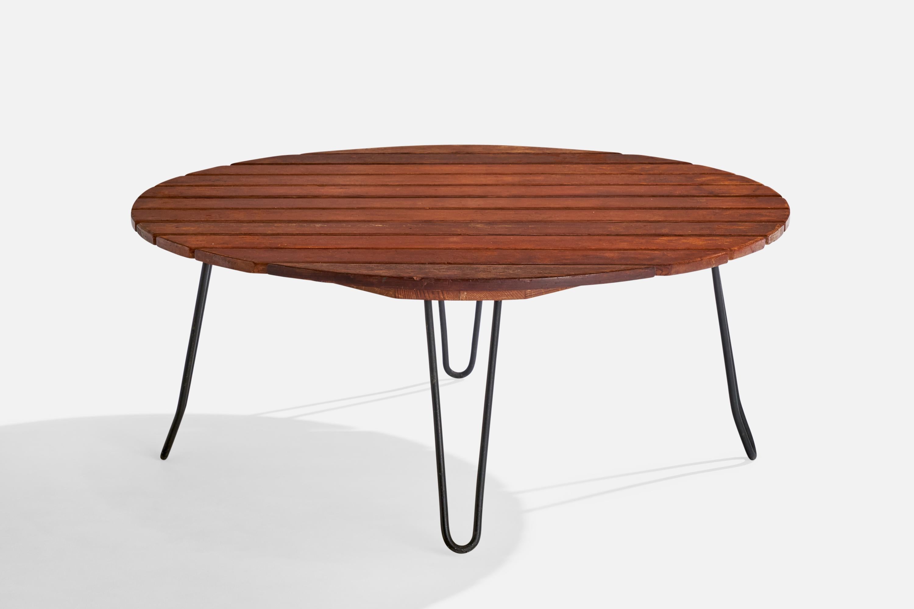 Américain Table basse Pipsan Saarinen & J. Robert F. Swanson, Métal, Pine USA, 1949 en vente