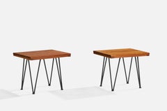 Pipsan Saarinen & J. Robert F. Swanson, Side Tables, Steel, Pine USA, 1949