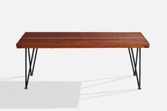 Pipsan Saarinen et Robert Swanson, Banc, acier, pin (États-Unis), années 1950
