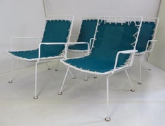 Pipsan Saarinen Swanson Sol Air Set of 4 Outdoor Chairs 1950s Ficks Reed Co.
