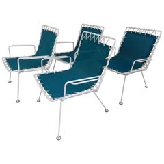 Pipsan Saarinen Swanson Sol Air Set of 4 Outdoor Chairs 1950s Ficks Reed Co.