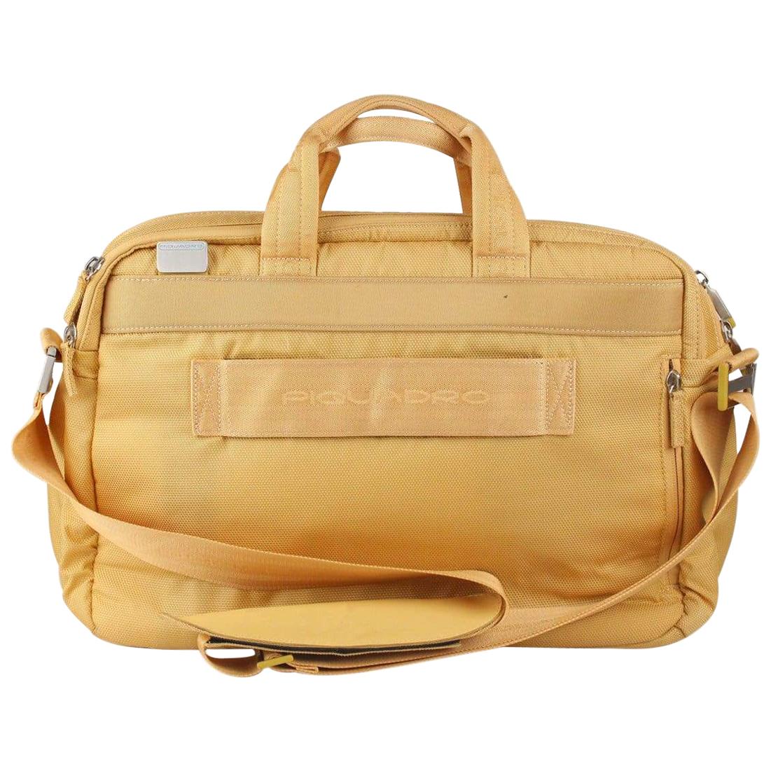 Piquadro Canvas Business Briefcase Work Bag